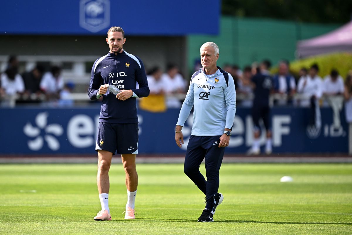 Adrien RABIOT et Didier DESCHAMPS